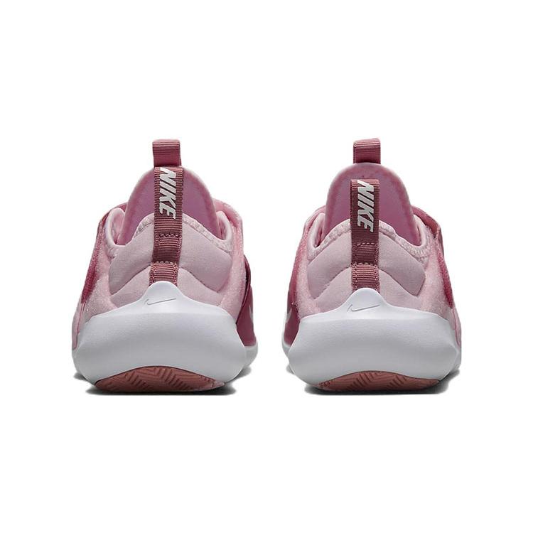 New Nike Flex Advance Slip-Resistant Cushioning Wear-Resistant Low-Top Running Shoes Pink White Children Aged 3-7 Years Old CZ0186-602