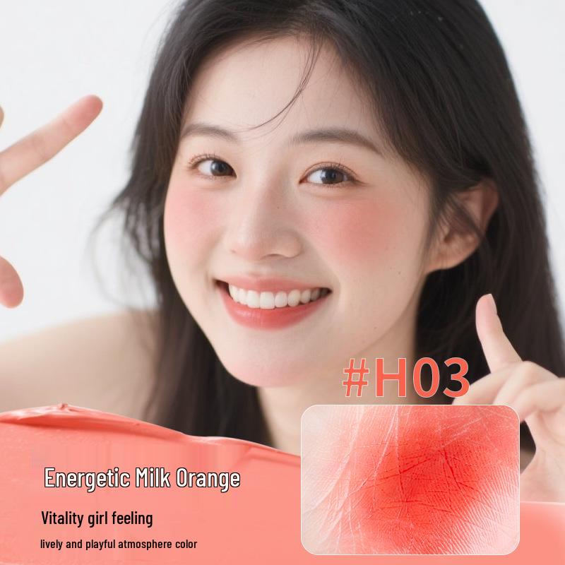 Honey Beam Velvety Liquid Blush: Natural Matte Nude Rouge with Cushion for a Flawless Glow