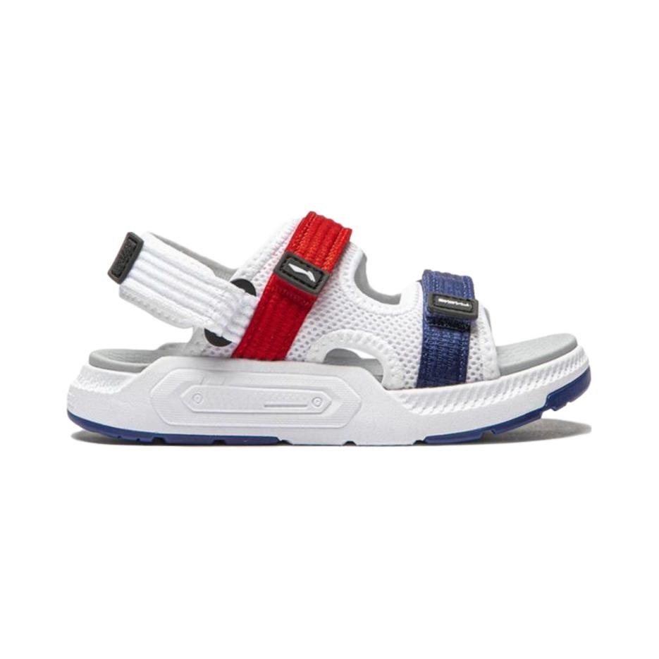Li Ning Kids Comfortable Casual Sandals Kids Sandals White Red Blue YKKU014-3
