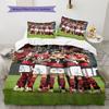 Flamengo Sports Club Pattern Bedding Home Decoration Birthday Gift (1 * duvet cover + 2 * pillowcase, without core)