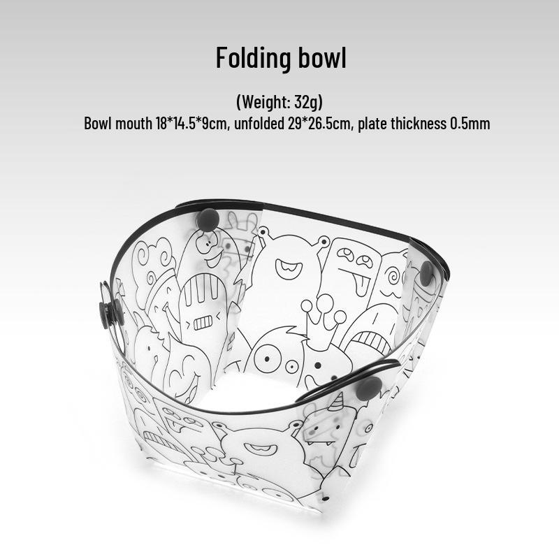 Ultralight Portable Tableware Set: Folding Bowl, Plate, Coffee Filter, Funnel, Water Cup, Multi-purpose Cutlery