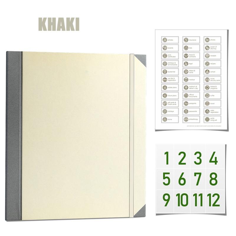 Manila Pocket File Accordion Storage Folder Multi-functional Pocket File Folder