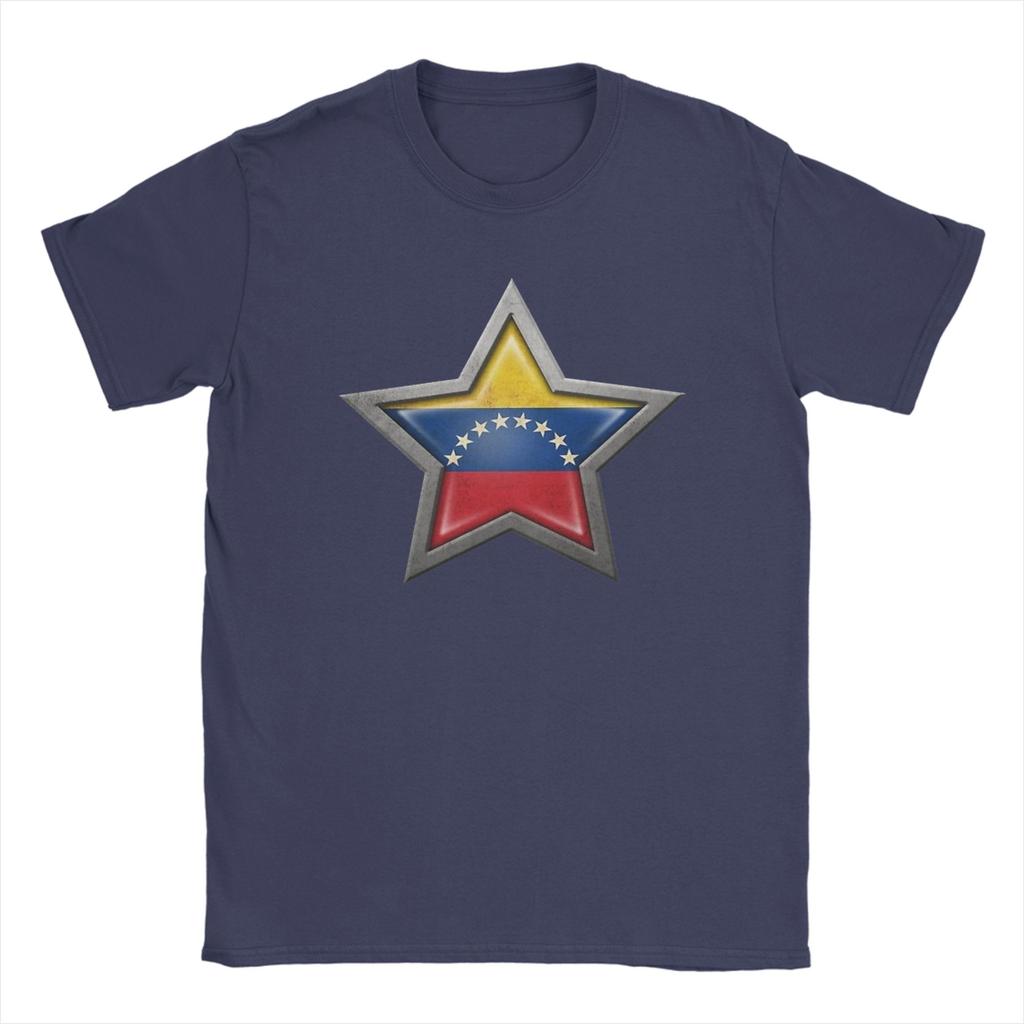Venezuela Flag Venezuelan Unisex T Shirts Novelty Tees Short Sleeve Round Neck TShirts 100 Cotton Graphic Tops