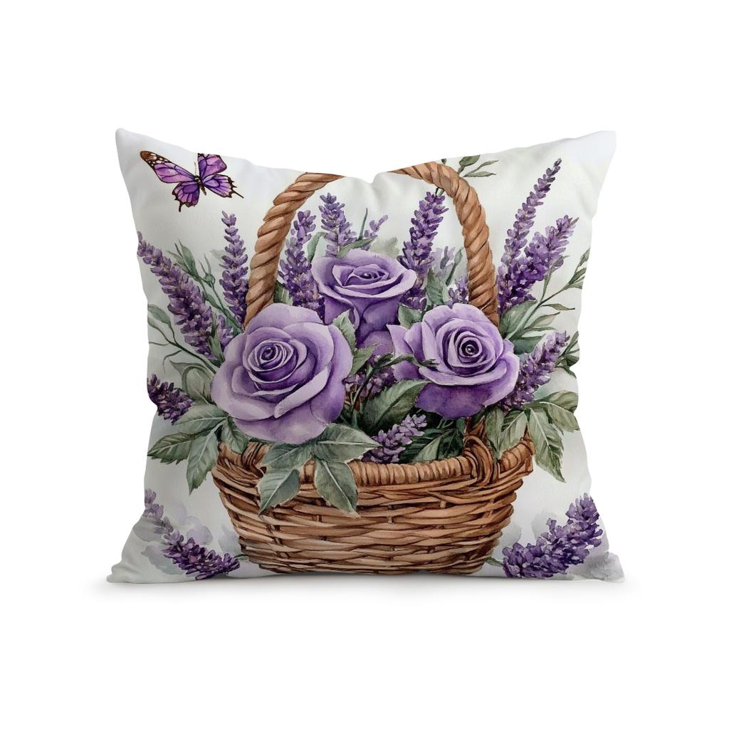 Purple Series Pillow Case Bedroom Sofa Cushion Cover 100% Polyester Living Room Pillowcase Bedhead Throw Pillow Home Room Decor