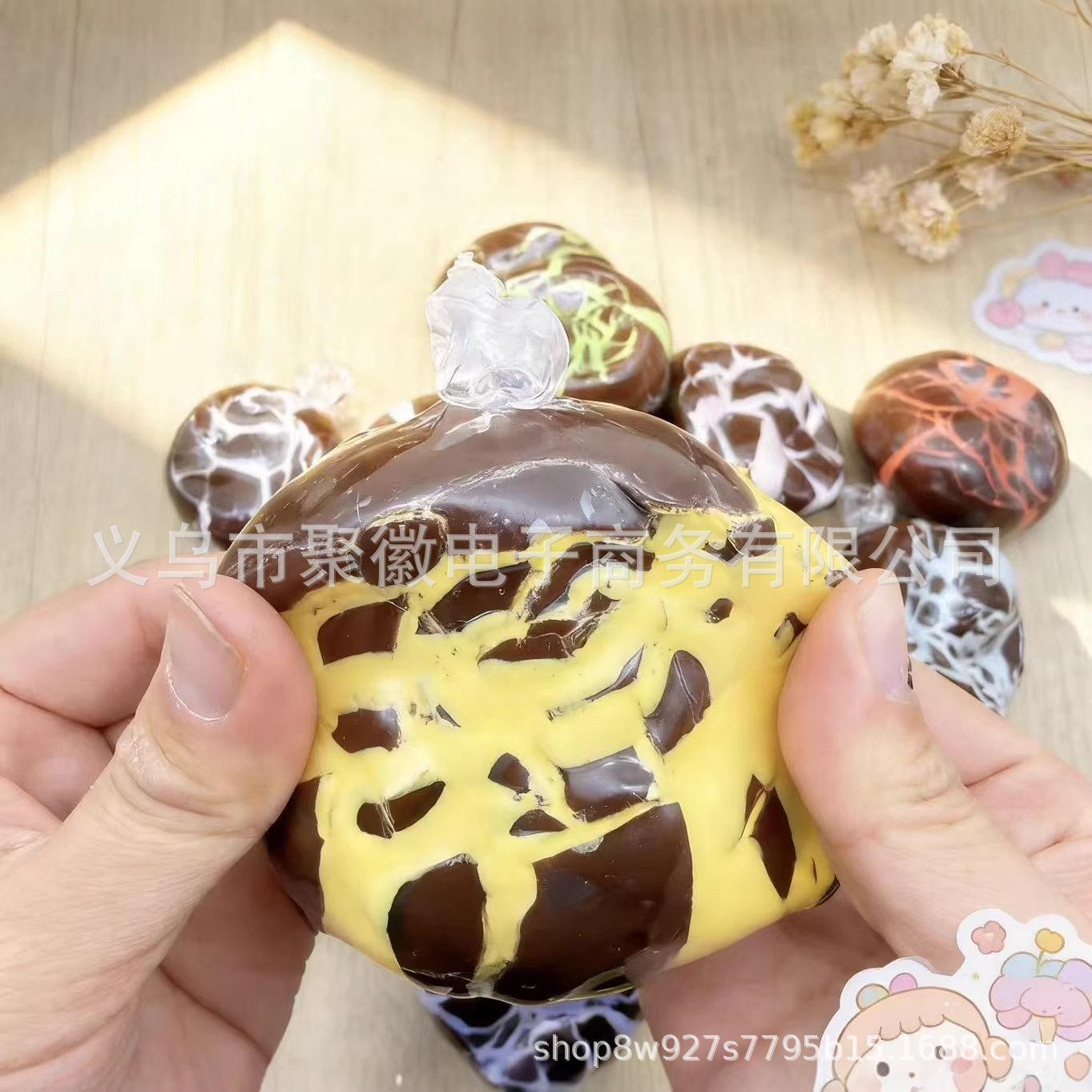 Matcha Munt Chocolade Handgemaakte Bal Anti Stress Knijp Sensorisch Fidget Speelgoed Knetterende Wasbal Zacht Decompressie Speelgoed 1st