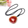 Natural Agate Sheet Rough Stone Pendant Irregular Agate Rough Stone Necklace Pendant Colored Natural Stone Sweater Chain