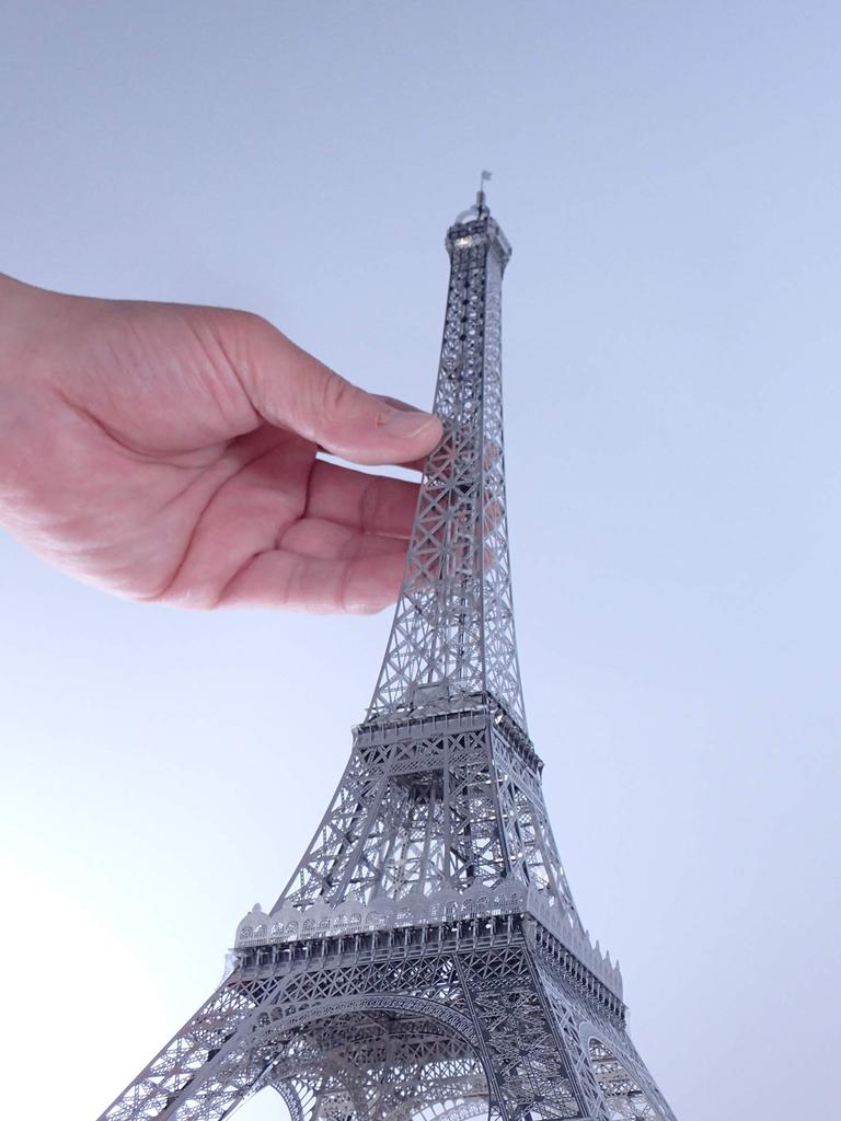 Aerobase E001 Eiffel 30cm Stainless Steel Etched Metal Assembly Interior 1/1000 Tower, Tall, Paris, Kit,