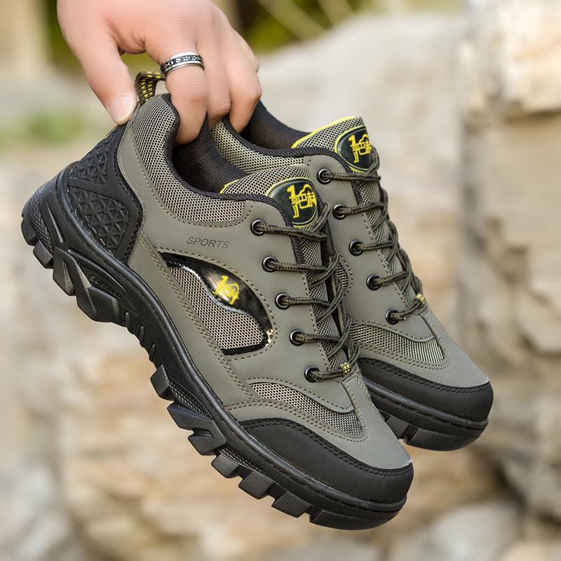 Men's Plus Size Round Toe Hiking Shoes - Trendy, Comfortable, Casual Outdoor Footwear for All Seasons