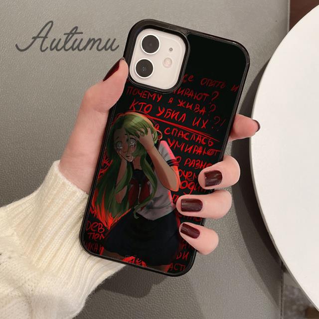 Yandere Chan Ayano Aishi Phone Case for iPhone 11 12 13 14 Pro Max Mini X XR XS SE 2020 6S 7 8 Plus Samsung Galaxy S21 S22 Cover
