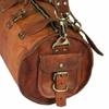26" Leather Bag Travel Duffel Gym Goat Brown Luggage Vintage New Genuine Men's