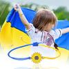 Multilayer Braided Ukrainian Flag Bracelet Adjustable Daisy Bracelet Handmade Boho Braided String Bracelet Universal