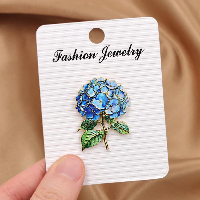 European & American Hydrangea Flower Brooch - Festival Gift Ornament Badge