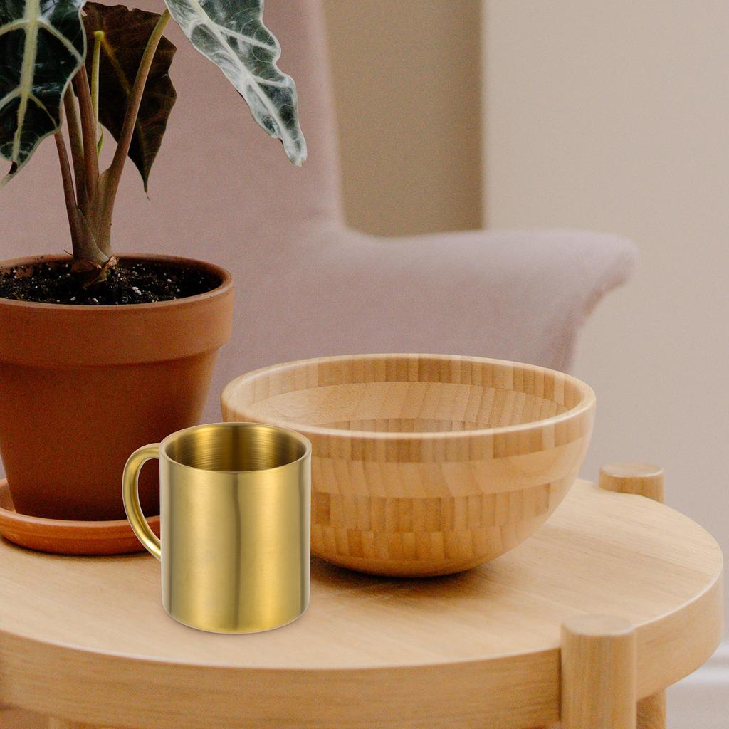 Stainless Steel Mug Smooth Edge Design For Outdoor Camping Coffee Tea Beer Portable Insulated Water Cup Multi-Function