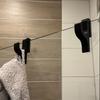 Plastic Shower Hook for 8mm Glass - Door-Mounted Bathroom Organizer, Holds Towels & Clothes, Durable Bathroom Storage Solution, Bathroom Accessories