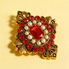 Vintage Baroque Pearl Rhinestone Crystal Brooches For Women Coat Jewelry Accessries Gifts