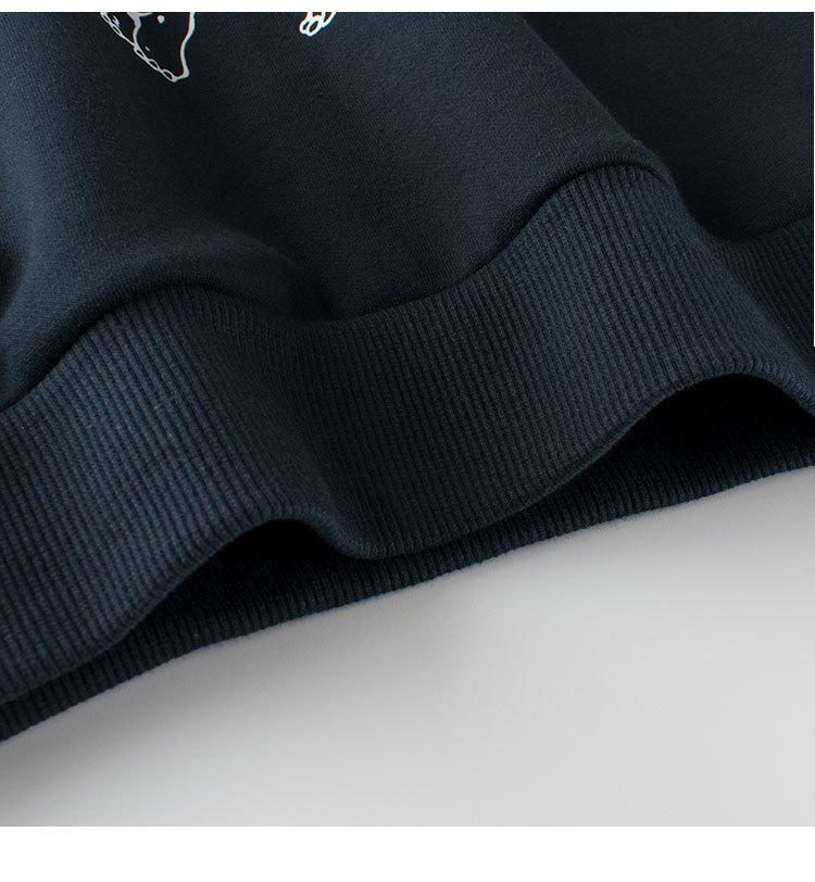 27Kids Autumn/Winter Children's Fleece Pullover Sweatshirt for Baby Boys