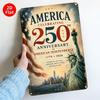 Tin Sign Th America Independence Day Vintage Metal Poster Rustic USA Patriotic Wall Decor Honoring Our Past Ins
