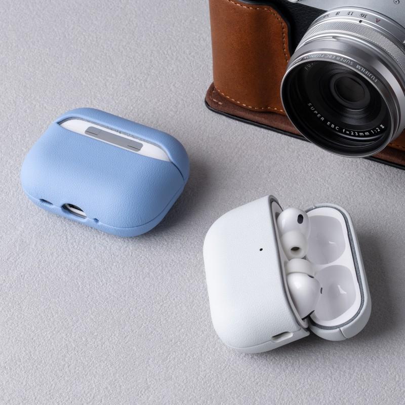 Slim PU Leather Case AirPods 5 Pro 3 - Full Coverage Shockproof Protective Cover In Solid Colors