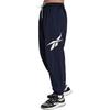Reebok Mid Rise Drawstring Fashion Cuffed Casual Knit Sports Pants Unisex pants Dark-Blue 24SRC609UGN2