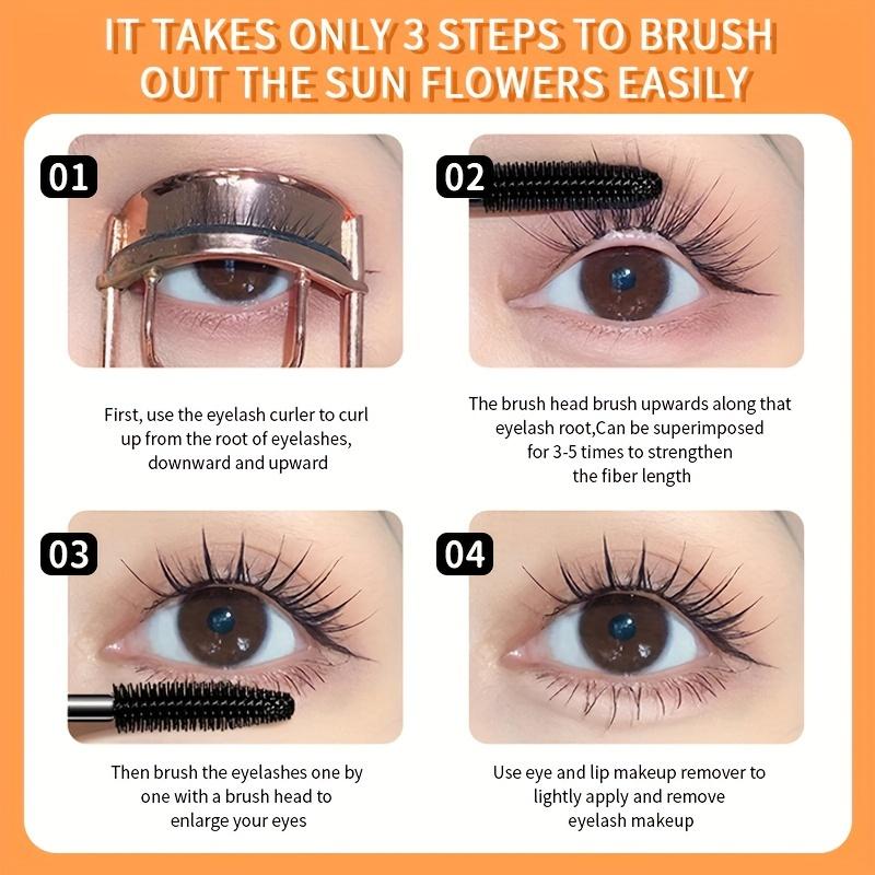 Extreme Lengthening Mascara Lasting Curling Formula Waterproof Smudge-Proof Mascara Intense Black