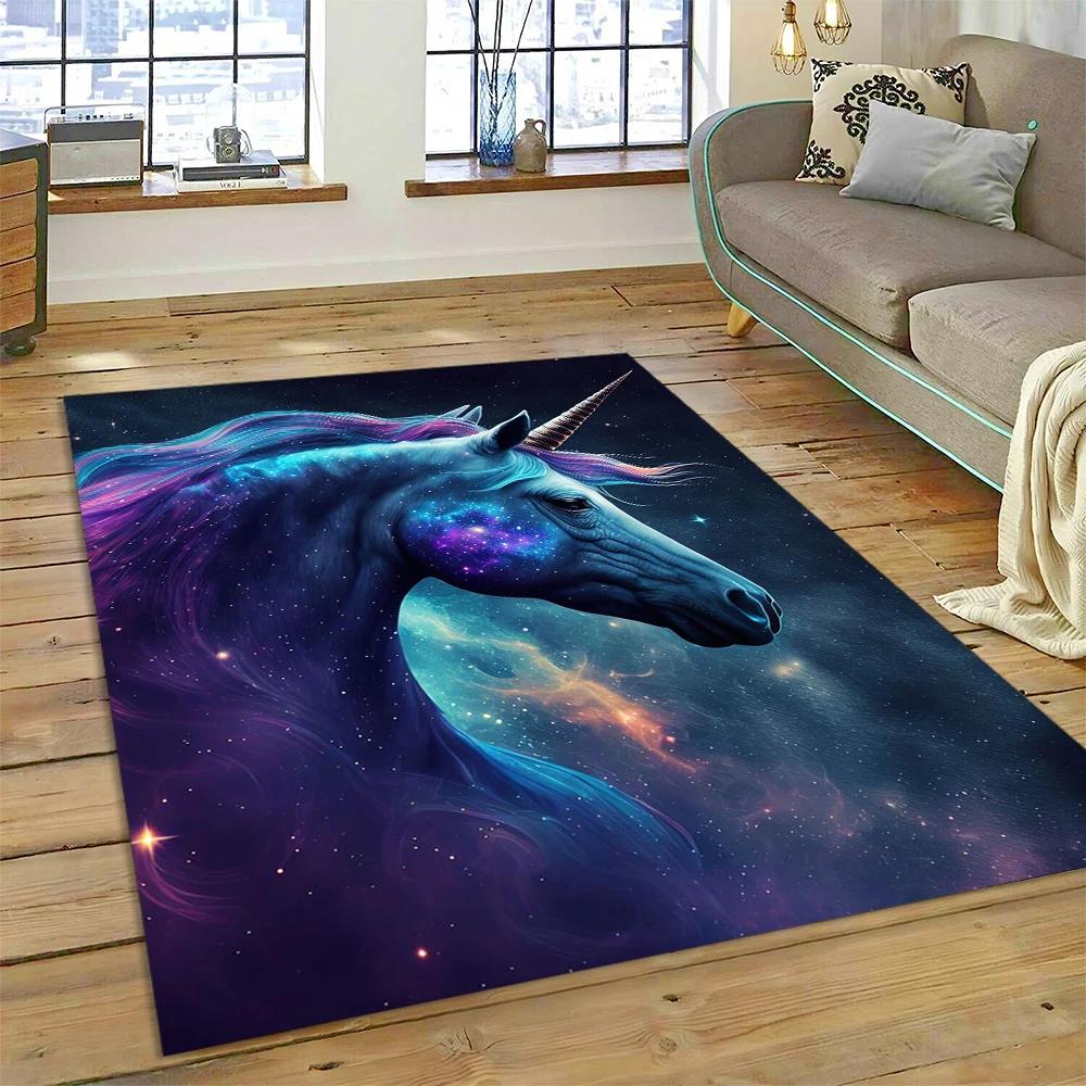 Uroczy jednorożec dziewczyna prezent kreskówka dywan dywanik do domu salon sypialnia sofa wycieraczka dekoracja, dzieci plac zabaw dywan antypoślizgowa mata podłogowa