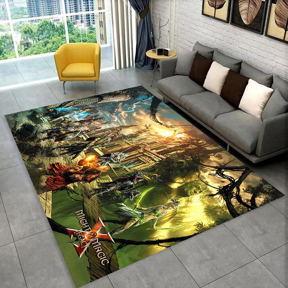Heroes of Might and Magic Retro Game Area Rug,Carpet for Home Living Room Bedroom Sofa Doormat Decor,kid play Non-slip Floor Mat