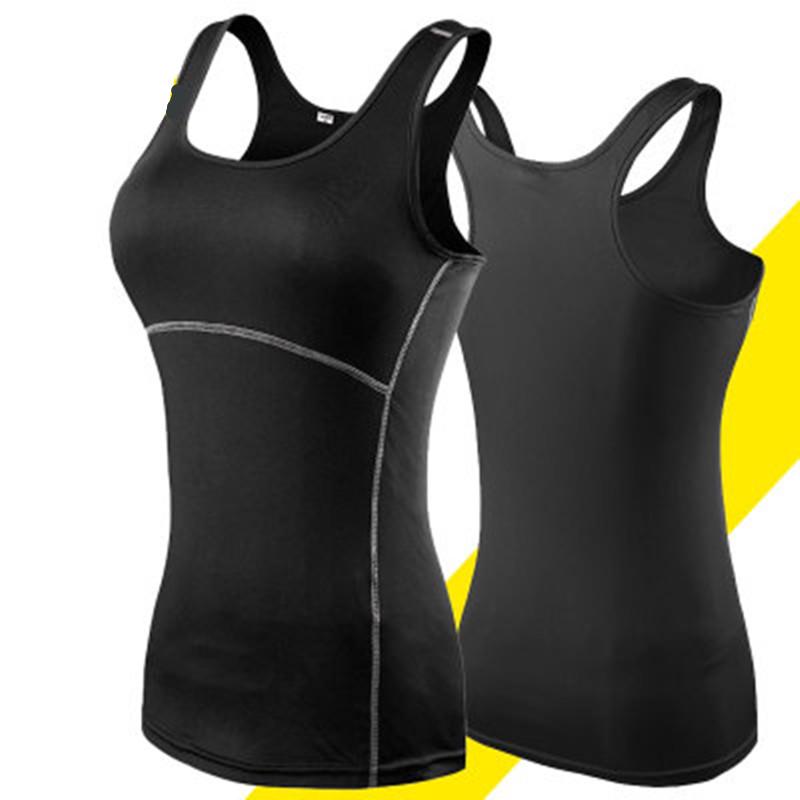 Yoga Fitness Vest Strap Women Exercise T-shirt Sport Slim Base Tops Quick Dry Solid Color Blouses