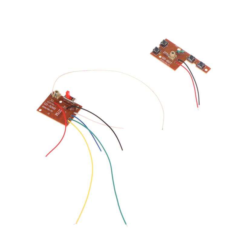 4Ch Rc Remote Control 27Mhz Circuit Pcb Transmitter And Receiver Board With Antenna Radio System For Car Truck Toy
