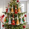 Handmade Cone‑Shaped Christmas Pendant Sequin Christmas Hat Ornament  Home Party Supplies