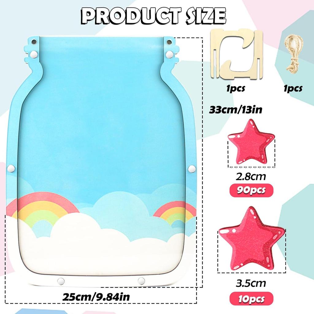 100pcs Reward Jar Classroom, Reward Jar for Kids, Star Jar Behavior Management Classroom Tools, Reward Jar for Good Behavior Home Classroom School