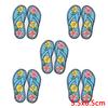 10pcs Lots Summer Wave Slippers Embroidered Patches On Clothes Shell Coral Patch Iron On Patches For Clothing Hats Jackets Diy 