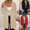 Europe & America Autumn/Winter Solid Color Velvet Hooded Sweatshirt Cardigan