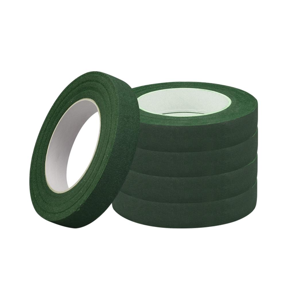 

30 м Флористическая лента 12 мм Зеленая Украшение стебля букета Искусственные цветы Свадебная вечеринка Флористическое искусство Самоклеящаяся XS