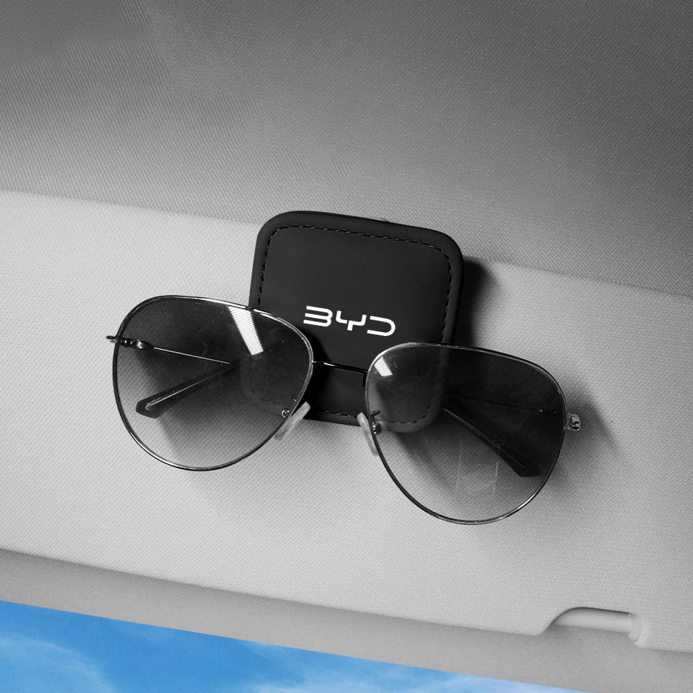 Car Glasses Clip Auto Eyeglasses Holder Card Ticket Holder Storage Clip For BYD Dolphin U Sealion Song Surf Atto Han EV Tang Dmi