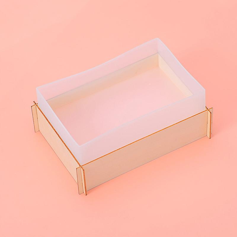 3PCS Base Dropper Mold Dried Flower Ornament Specimen Rectangular Base Box Silicone Mold
