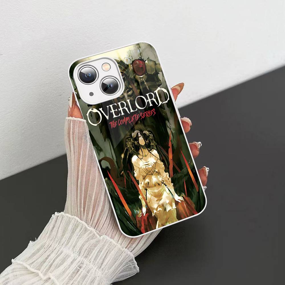 Popular Anime O-Overlord For IPhone 14 13 12 Mini 11 Pro XS Max X XR 14 Plus Tempered Glass Cover