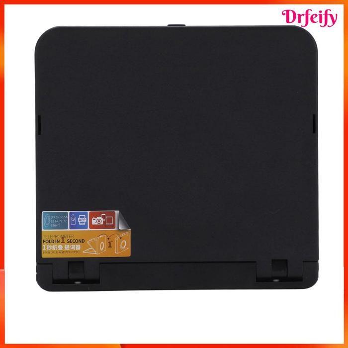 Akozon Téléprompteur pliable Téléprompteur TC7 pour Appareil Photo Reflex Numérique, Télécommande et optique accessoires