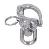 Snap Shackle 360 Degree Rotation Stainless Steel Polished Surfaces Quick Release Snap Shackle for Spinnaker Halyard
