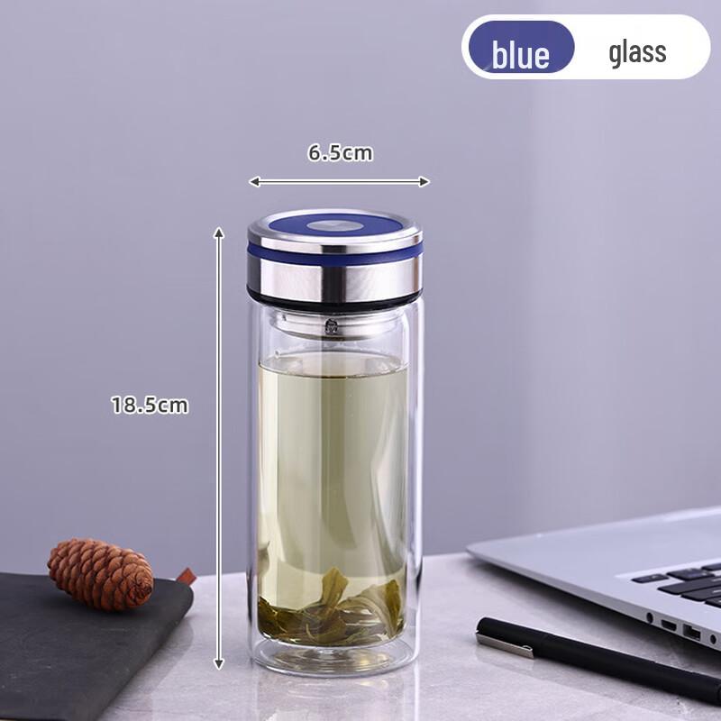 Shangqi Double-Layer Glass Tea Infuser Mug
