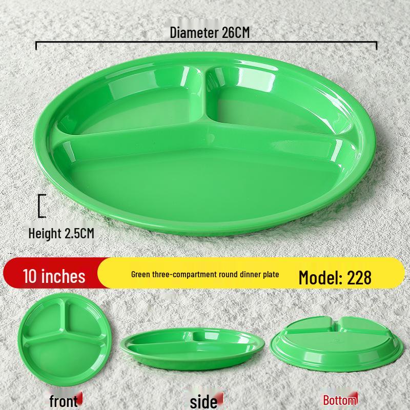 Прочная многосекционная тарелка из меламина для ресторанов, школ и столовых Standard