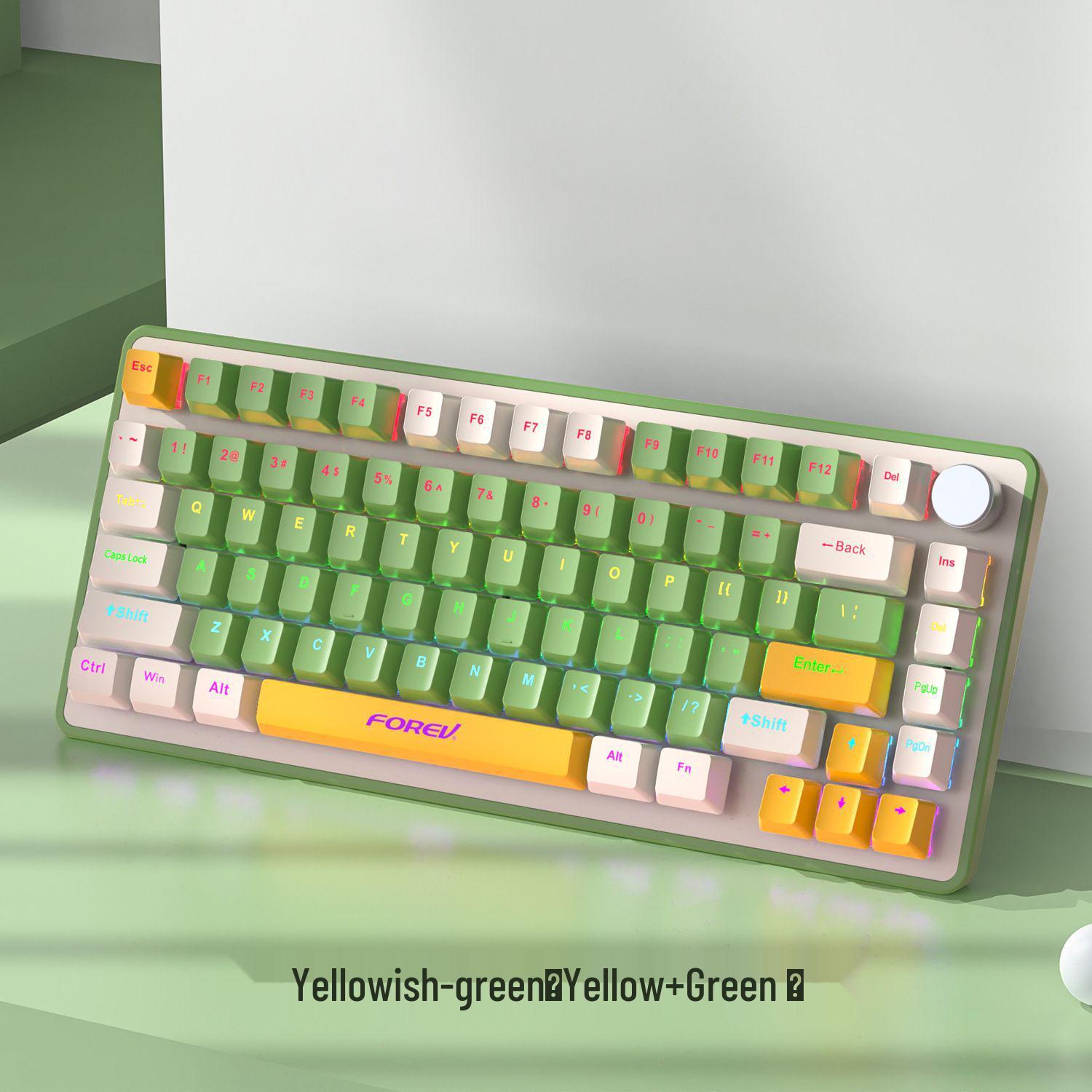 

RGB Российская Совместная Брендовая Кастомная Трехрежимная Проводная Игровая Механическая Клавиатура