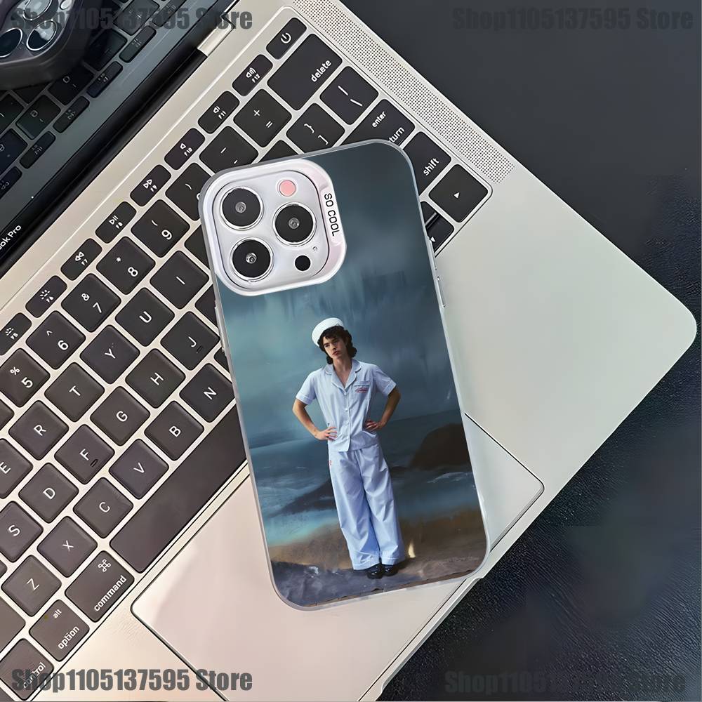 C-Conan Gray Wishbone Phone Case For iPhone 16,15,14,13,12,11,Pro,XS,Max,Plus,Mini,SE4,E Black Matte Shockproof Cover