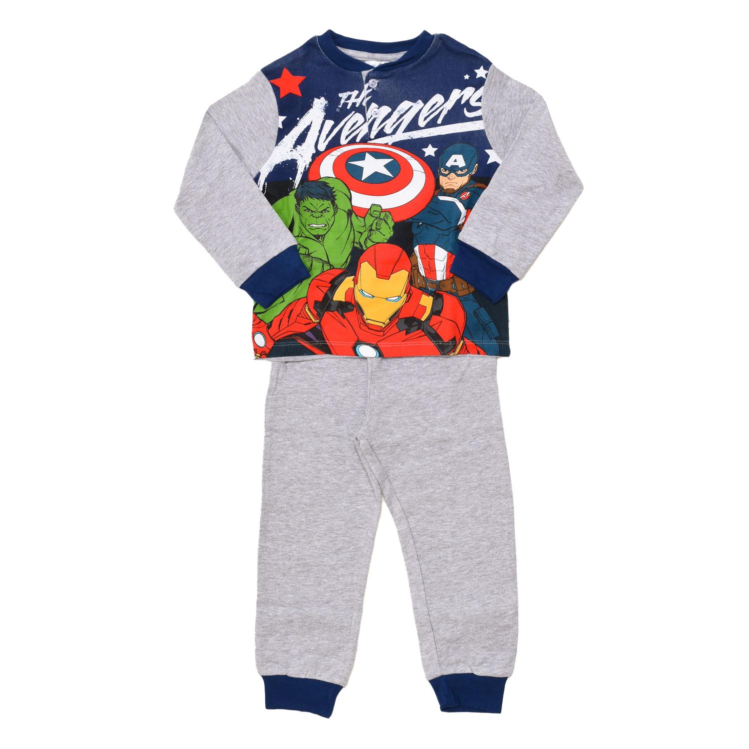 

HU7380 Boys Long Sleeve Winter Pyjamas 7 AÑOS серый