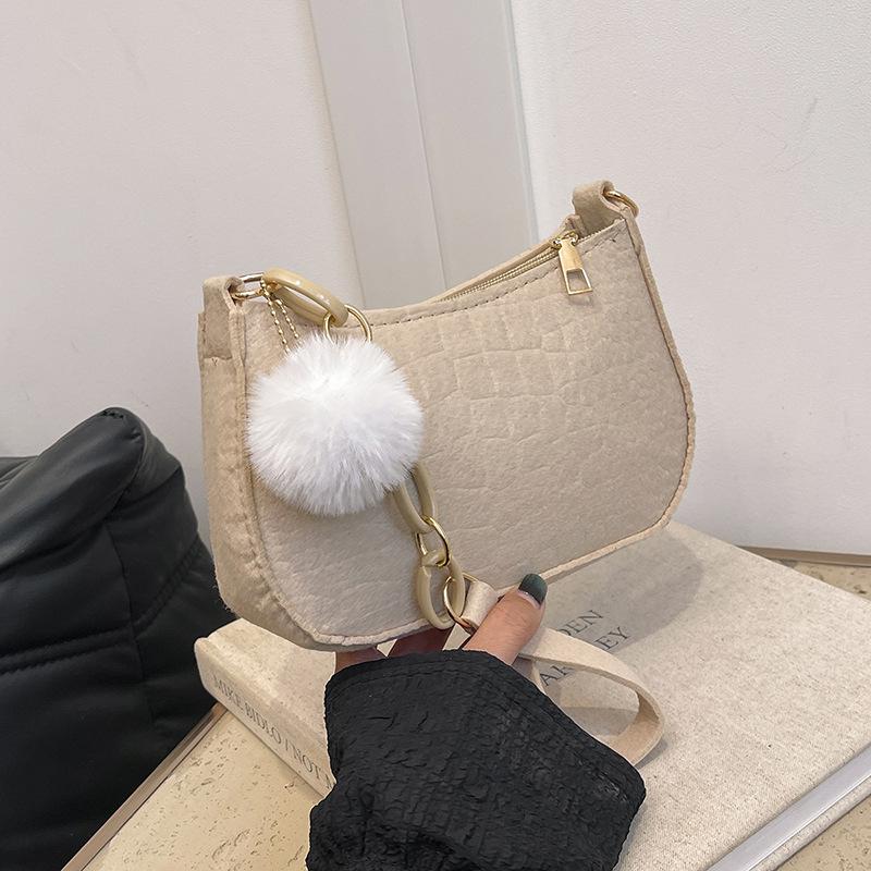 Elegante Borsa a Spalla con Catena da Donna 2025 - Borsa a Spalla Trendy Design Baguette.