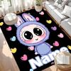 Custom Name Personalized Labubu Print Carpet, Versatile Home Decor Rug, for Playroom, Apartment, Balcony, Entryway, Hallway Gift