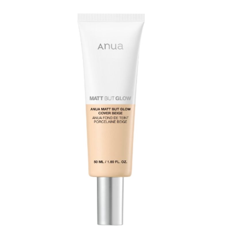 Anua Matte But Glow Cover Beige Sunscreen SPF50+ PA++++ Tone-Up UV Protection Sun Cream 50ml