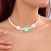 Adjustable Flower Clavicle Chain Bohemia Chain Choker Vintage Shell Beads Necklace  Party