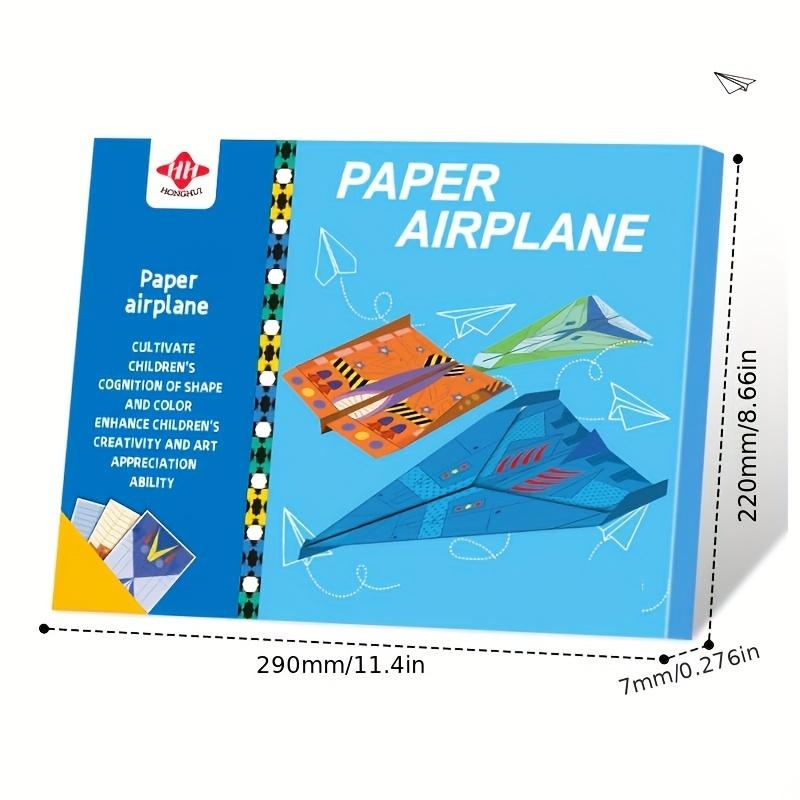 Handgemachtes kreatives Origami-Papierflugzeug mit integrierten Knicklinien, 3D-Origami-Handbuch zum Selbermachen – das beste Geschenk zu Weihnachten und zum Geburtstag