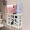 Wall Mounted Curling Iron Holder No Drill Hair Straightener Stand Bathroom Countertop Hair Styling Tool Organizer