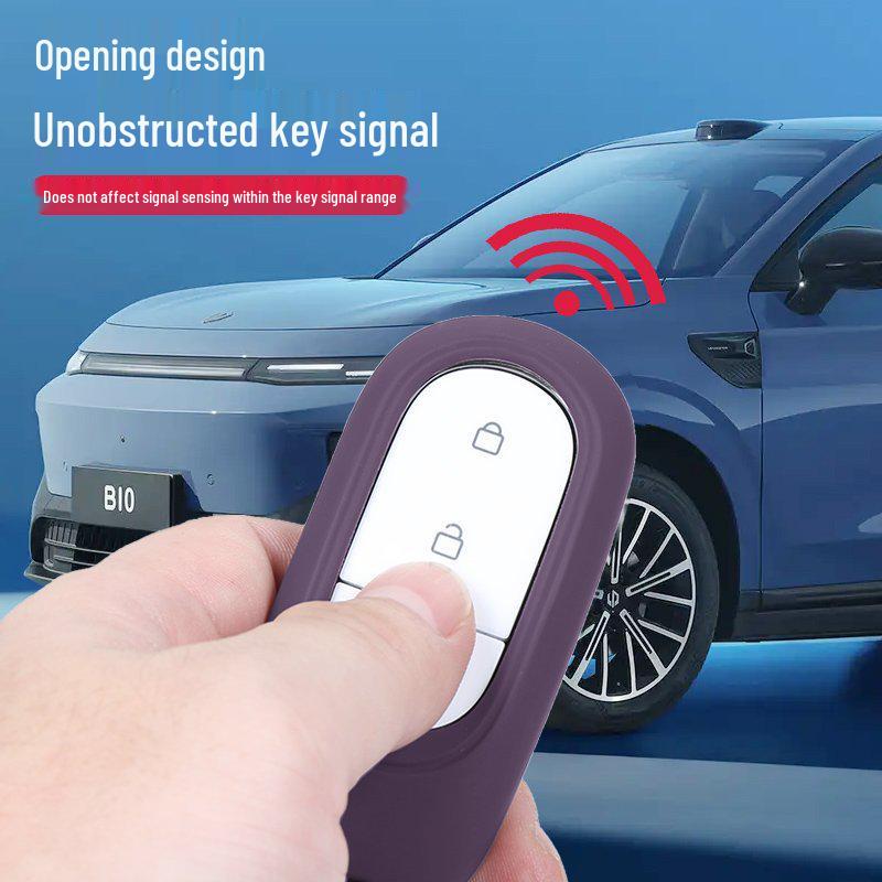High-Grade Silicone Unisex Car Key Case for Leapmotor B10 - Full Coverage Protection